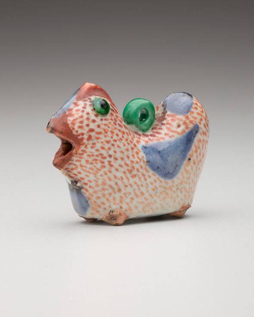 Netsuke: Stylized rooster