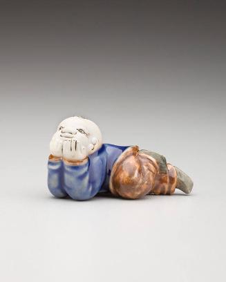 Netsuke: Recumbent karako child