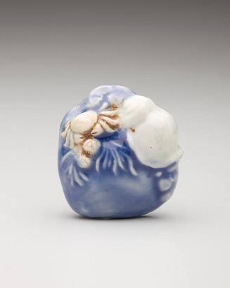 Netsuke: Marine cluster with crab