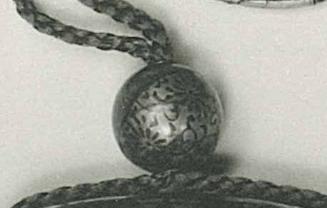 Ojime: floral decoration