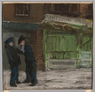 Street in Winter--Sailors on Leave