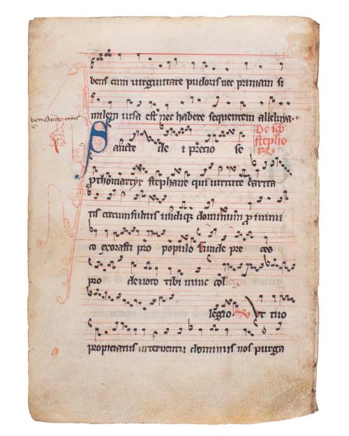 Leaf from a Gradual, No. 8