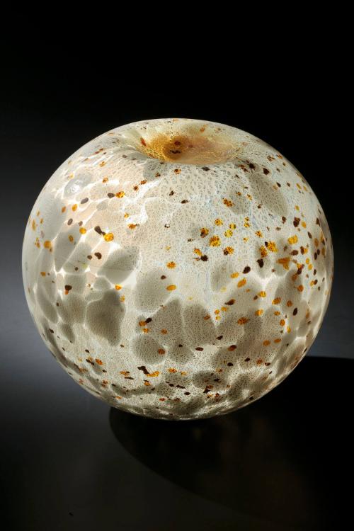 Opal White Float with Sienna Spots (from the Niijima Float Series)