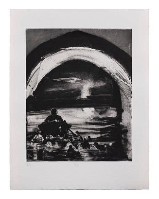 Canto III: Charon (from the book Michael Mazur, Etchings: L'Inferno, Dante)