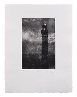 Canto VIII: The Tower (from the book Michael Mazur, Etchings: L'Inferno, Dante)