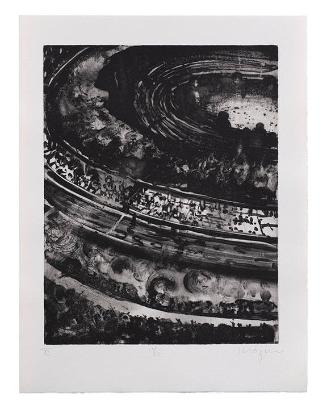 Canto XI: Overview of Hell (from the book Michael Mazur, Etchings: L'Inferno, Dante)