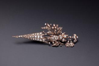 Brooch with a Parasol and Floral Branch