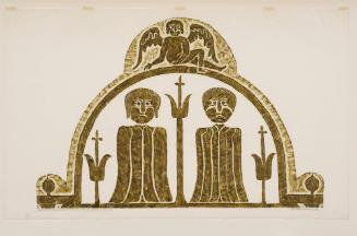 Tombstone Rubbings, from Early American Stone Sculpture Found in the Burying Grounds in New England