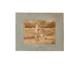 Cromwell Children Wading in a Creek, Avondale, Pennsylvania