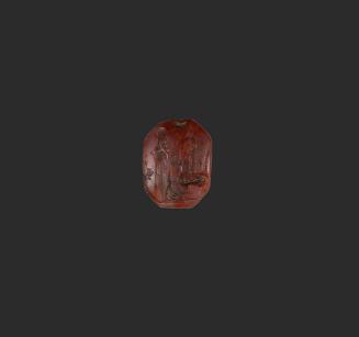 Stamp Seal with Marduk and Nabu Worship Scene