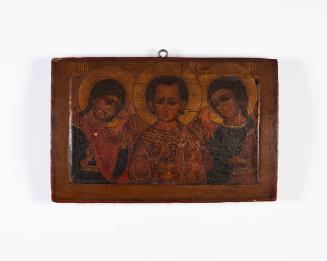 Ikon: Christ with Archangel Michael and Gabriel