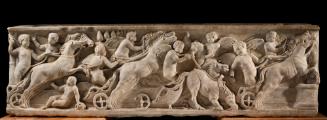 Child's Sarcophagus with Cupids Racing Chariots in Circus