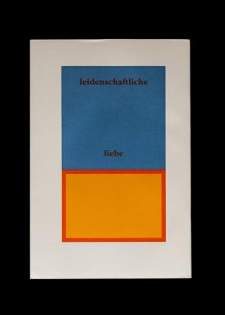 Leidenschaftliche Liebe: Die Offenbacher Drucke von Josua Reichert 1981