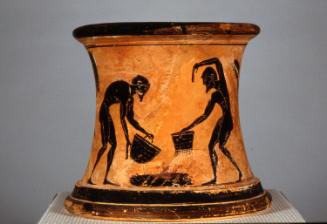Amphora Stand with Bread-Making Scene