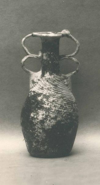 Bulbous Bottle with Two Handles