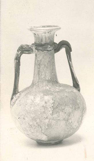Bulbous Bottle with Two Handles and Base Coil