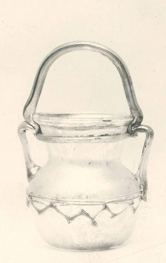 Bulbous Jar with Two Handles and Basket Handle