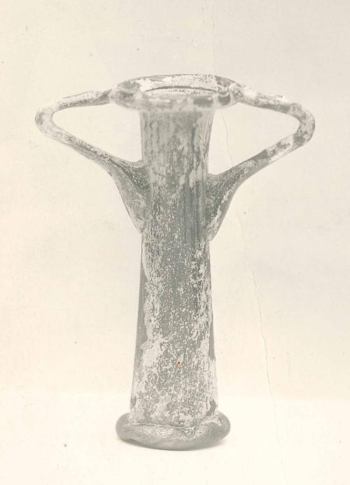 Straight-Walled Tubular Jar with Two Handles