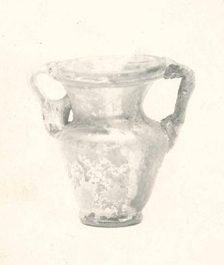 Inverted Conical Jar with Two Handles on Base Ring