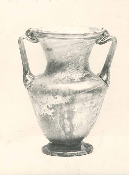 Pointed Jar with Two Handles, on Foot