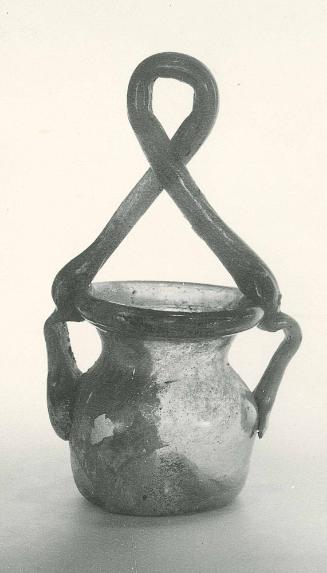 Bulbous Jar with Two Handles and Basket Handle