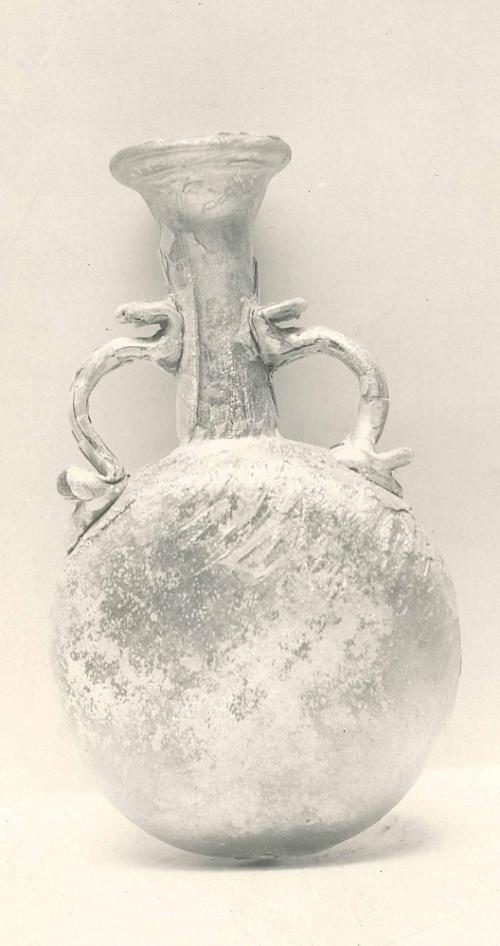 Lentoid Bottle with Two Handles