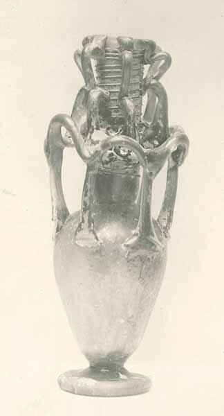 Bulbous Bottle with Six Handles