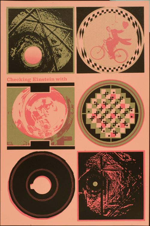 Untitled (Pink circles, "Checking Einstein with...")
