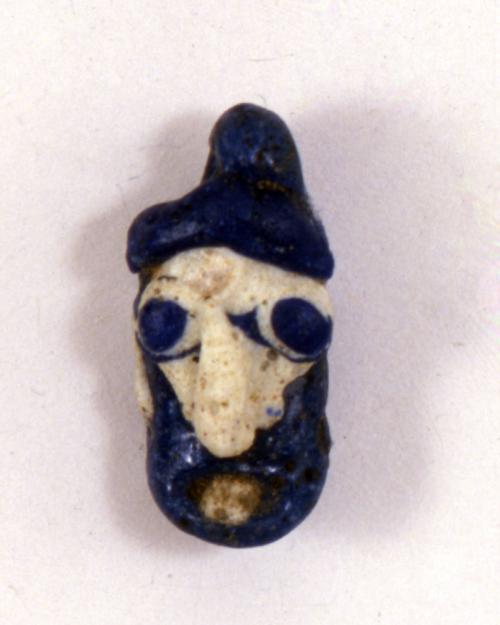 Bead with Bearded Male Head