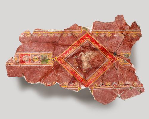 Fragment of a Wall Painting with a Swan