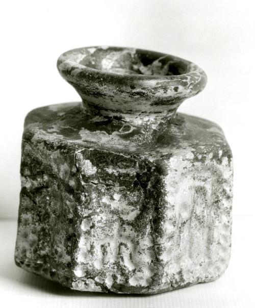 Octagonal Jar with Jewish Symbols