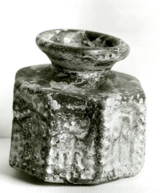 Octagonal Jar with Jewish Symbols