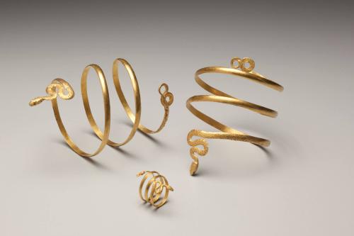 Hair Spiral in the Form of a Snake