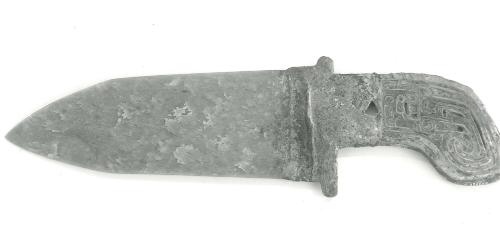 Jade Dagger-Axe (Ge) with Bronze Haft
