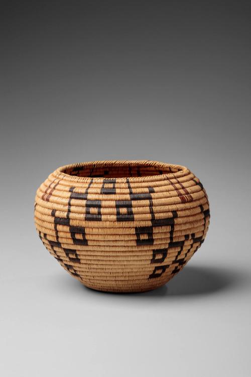 Basket with Stairstep Motif