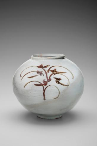 Jar with Orchid Plants Design