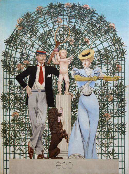 Tennis Allegory of Love 1900